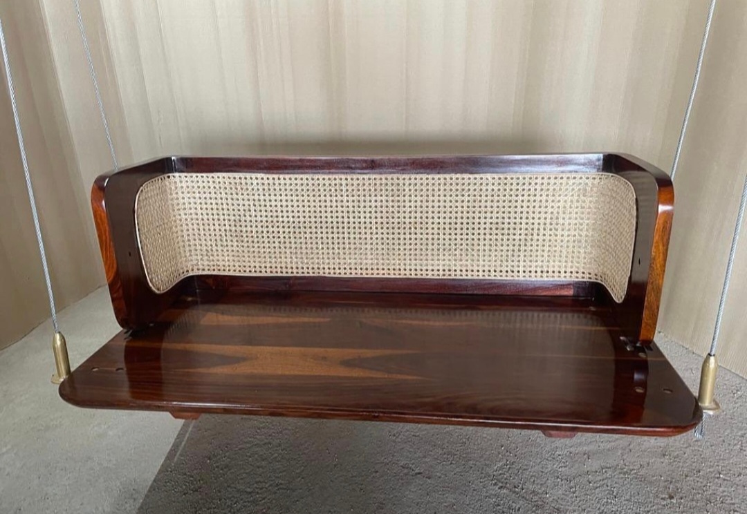 Ceiling Swing With Cane Pattern