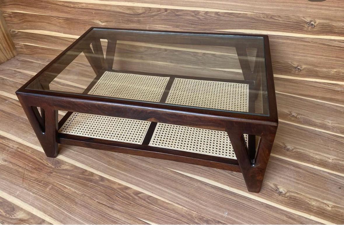 Centre Table With Glass Top